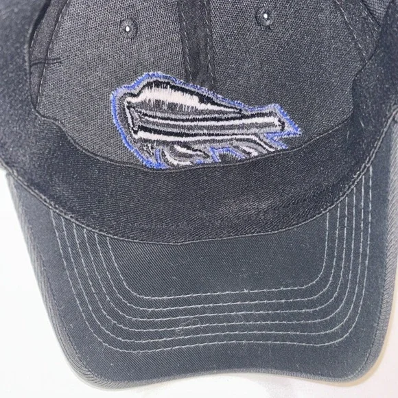 Black & Blue Buffalo Bills Hat Fitted Medium Large - Picture 8 of 8